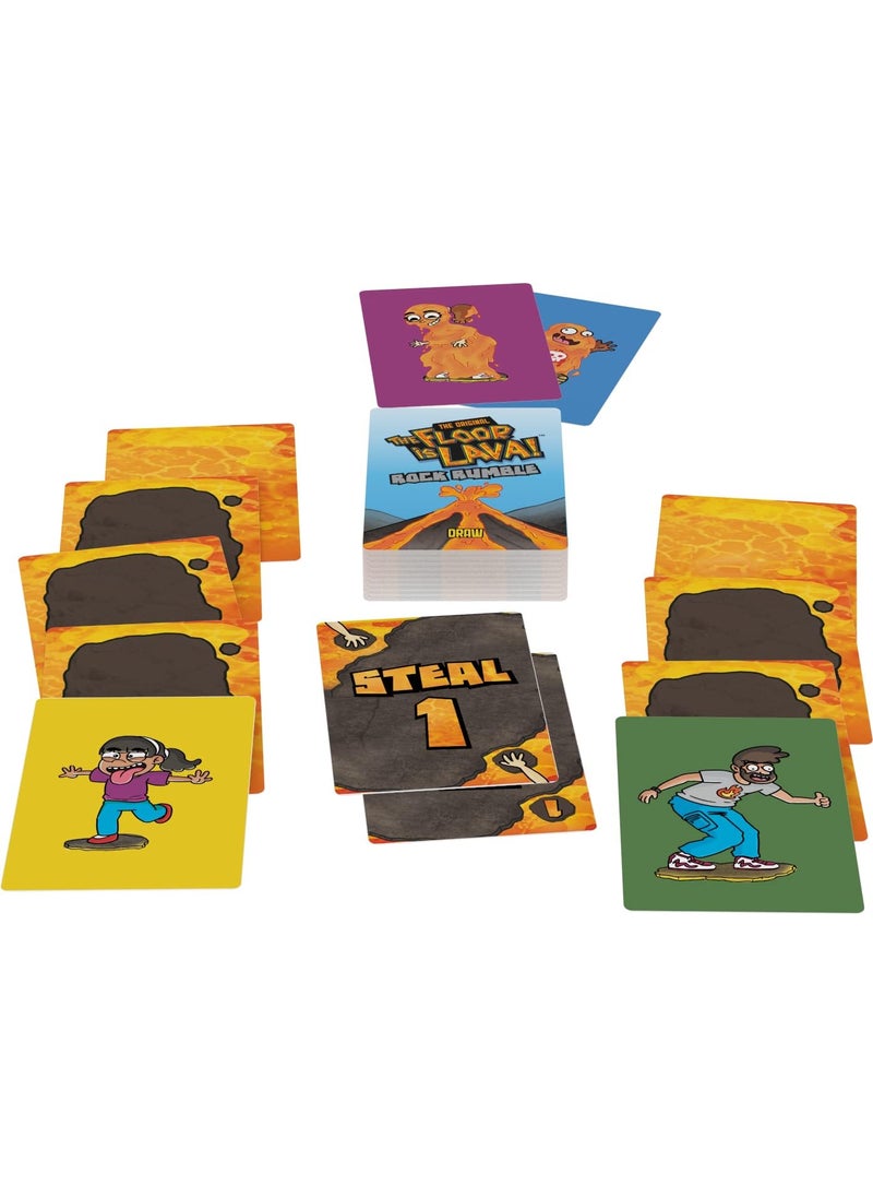 Goliath Goliath The Original The Floor is Lava Rock Rumble Card Game  Matching Stacking Card Game 24 Players Ages 5 and Up  - Image 2