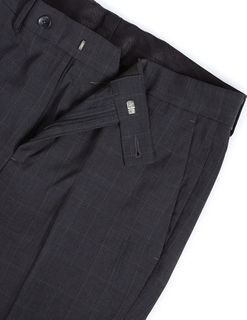 Arrow Dark Grey Jackson Super Slim Fit Smart Flex Trousers for Men | Best Price UAE