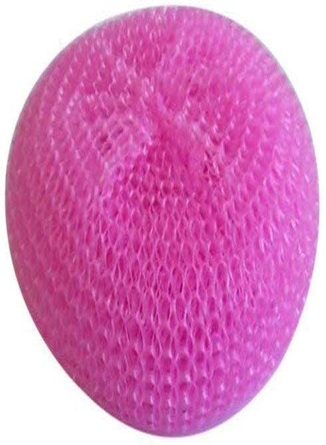 Triohomes Plastic Round Nylon Scrubbers for Teflon pots and Pans Cleans up Big Messes with Little Effort Safe for Non-Stick cookware (Multicolour, Medium) (12) - Image 5