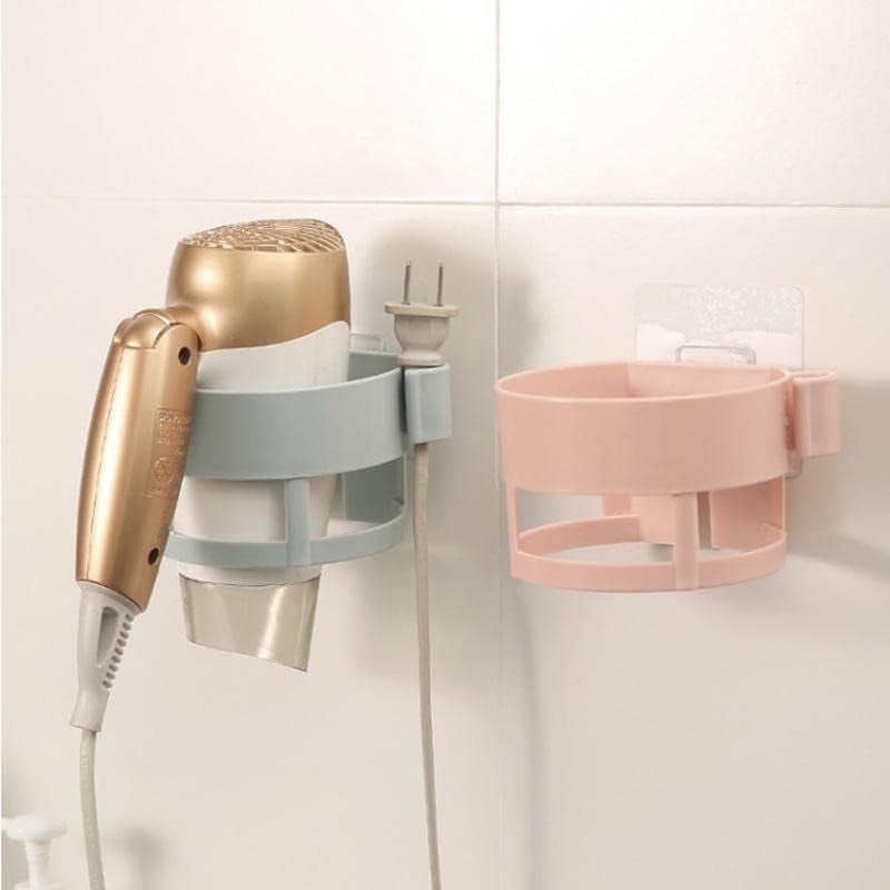 Whitecloud TRANSFORMING HOMES Whitecloud TRANSFORMING HOMES Salon Hair Dryer Holder Rack with Vacuum Suction Cup Wall Mount Round Hairdryer Stand Bathroom Organizer Color May Very 81127  - Image 2