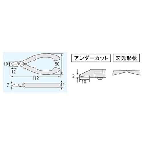 Engineer قاطع جانبي دقيق ENGINEER NS-06، مقصات دقيقة، درجة احترافية، آمن ضد الكهرباء الساكنة مع فكوك من الصلب الكربوني المعالج مثالي للعمل على لوحات الدوائر المطبوعة - Image 3
