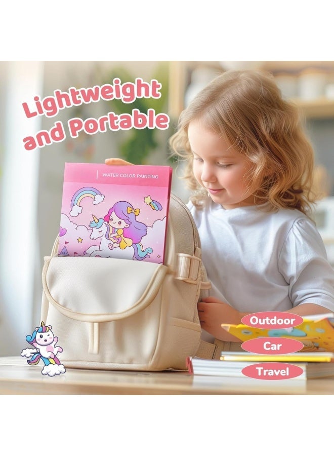 Mumfactory Paint Water Coloring Books Toys with for Toddlers Girls Ages 3-5 4-6, Unicorn - Image 4