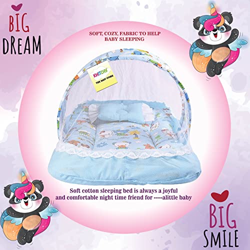 Kwitchy New Born Baby Bedding Set Mattress with Mosquito Net & Nappy Changing Clothes (0-6 Months) - Image 5