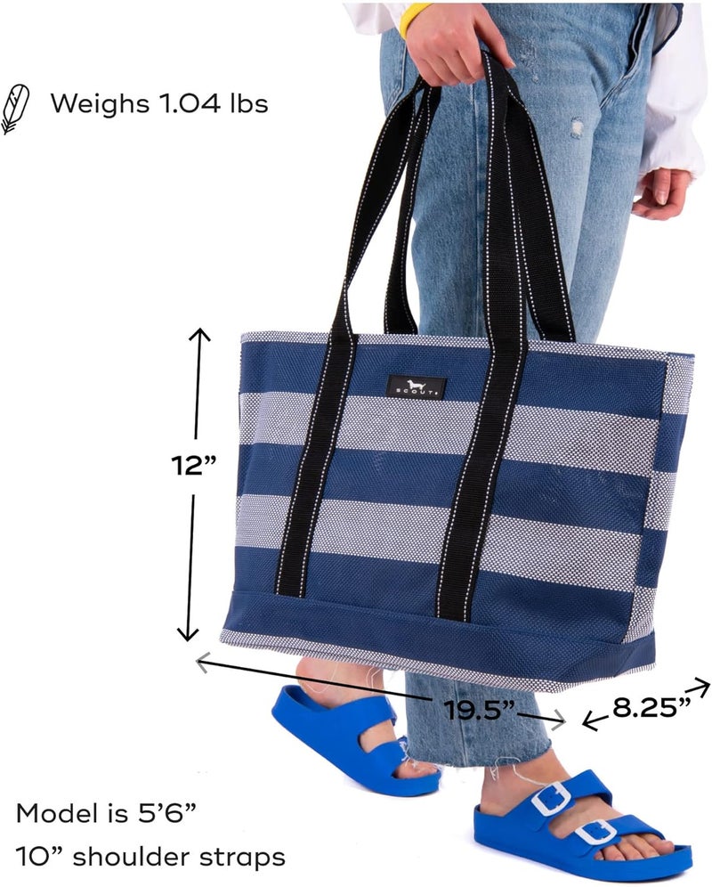 SCOUT SCOUT Joyride  Large Sandproof Beach Bag For Women  Durable Mesh Woven Beach Tote Pool Bag  Fabric Lets Sand Escape - Image 3