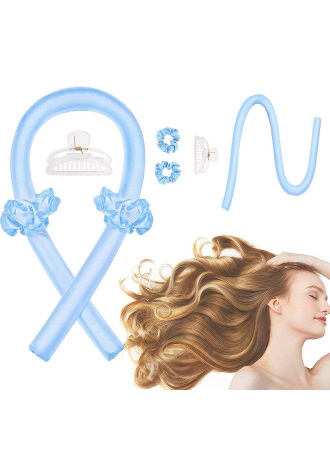 CORATED Heatless Curling Rod Headband, No Heat Curl Ribbon with Hair Clips and Scrunchie, Sleeping Curls Silk Ribbon Hair Rollers, Overnight Hair Wrap Curls Styling Kit for Long and Medium Hair - Image 1
