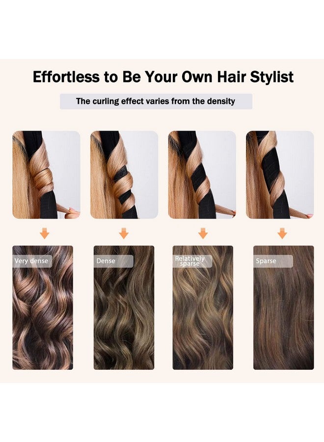 CORATED Heatless Curling Rod Headband, No Heat Curl Ribbon with Hair Clips and Scrunchie, Sleeping Curls Silk Ribbon Hair Rollers, Overnight Hair Wrap Curls Styling Kit for Long and Medium Hair - Image 5
