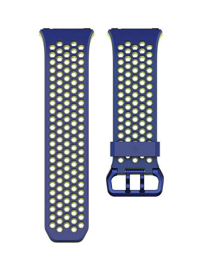 NIBEMINENT Sport Band For Ionic Watch S Blue/Yellow - Image 1