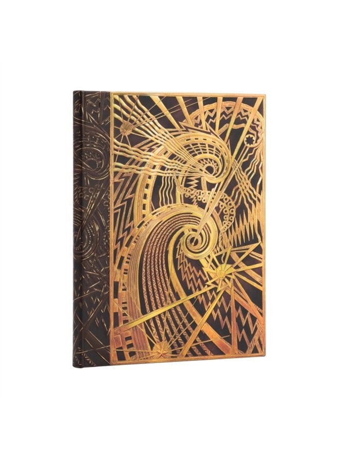 The Chanin Spiral New York Deco Ultra Lined Hardcover Journal - Hardback