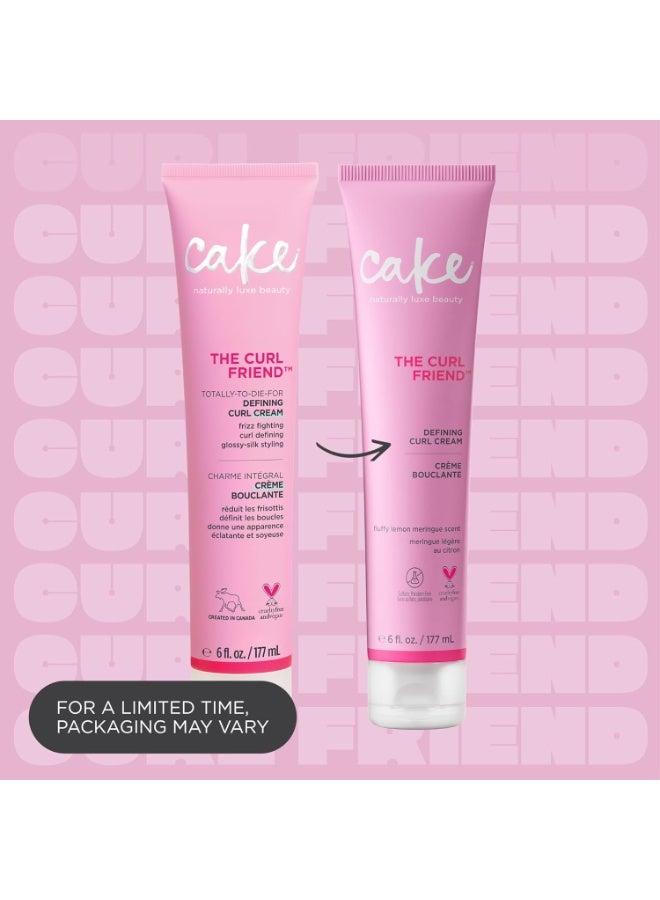 Cake Beauty كريم تحديد تجعيد الشعر من Cake Beauty Curl Friend - منتج تصفيف الشعر المجعد Bounce ومضاد للتجعد وواقي من الحرارة لفك تشابك الشعر - خالٍ من القسوة ونباتي - Image 2