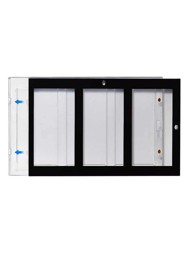 Guardhouse Magnetic-Close Three Trading Card Display Holder Black Border 35 pt - Image 2