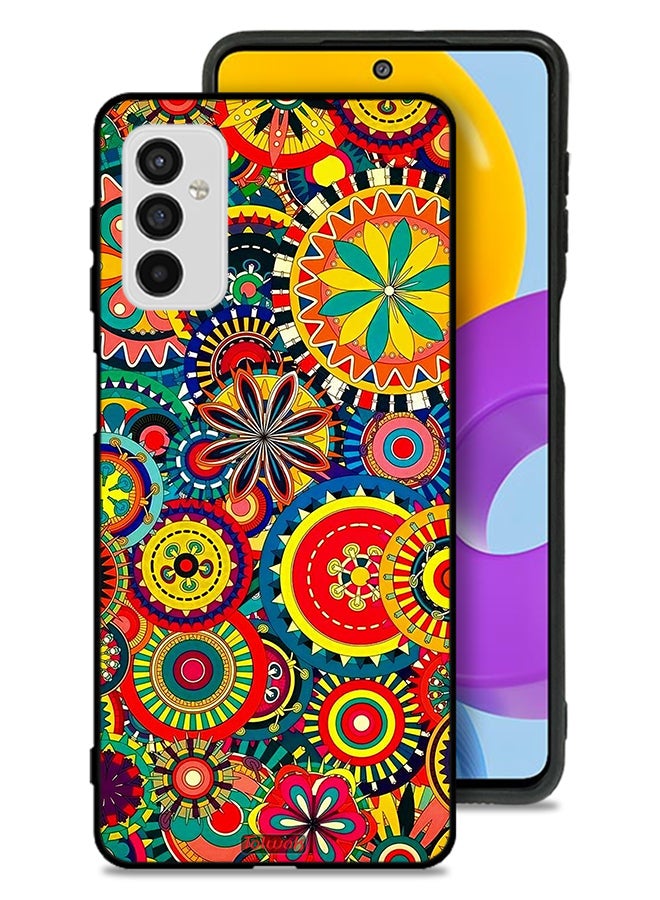 Tolwak Samsung Galaxy M52 5G Protective Case Cover Colorful Mandala Pattern - Image 1