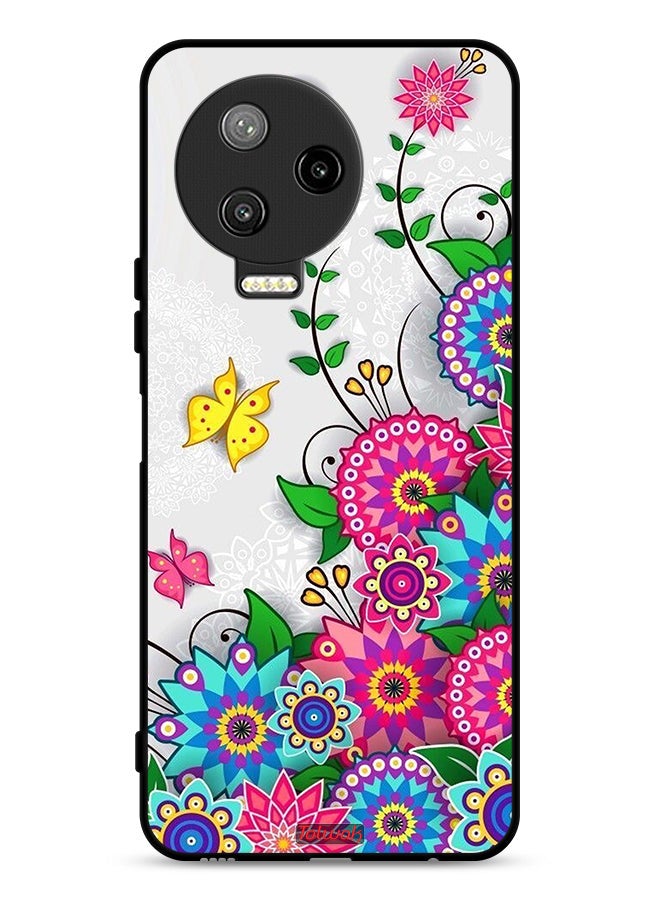 Tolwak Infinix Note 12 Pro 4G Protective Case Cover Mandala Flowers - Image 1