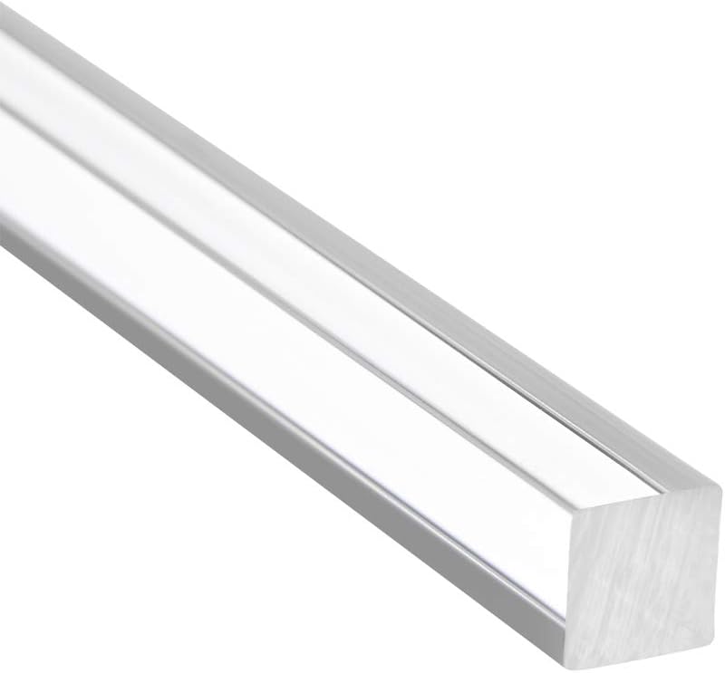 bpa Acrylic Square Rod, Clear, 8mmx8mmx250mm Solid Plastic PMMA Bar Stick 4pcs - Image 3