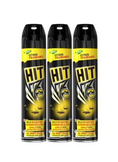 HIT All Insect Killer Citrus Fragrance 3 x 300ml  - Image 1