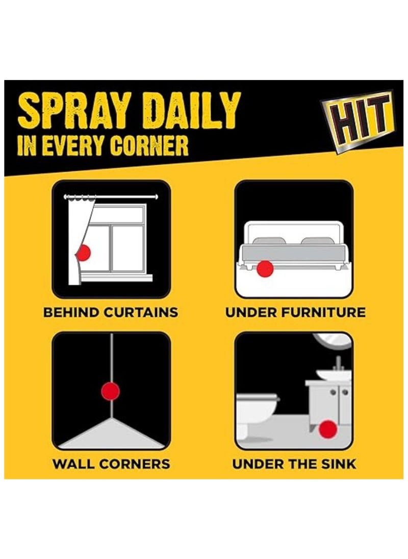 HIT All Insect Killer Citrus Fragrance 3 x 300ml  - Image 2