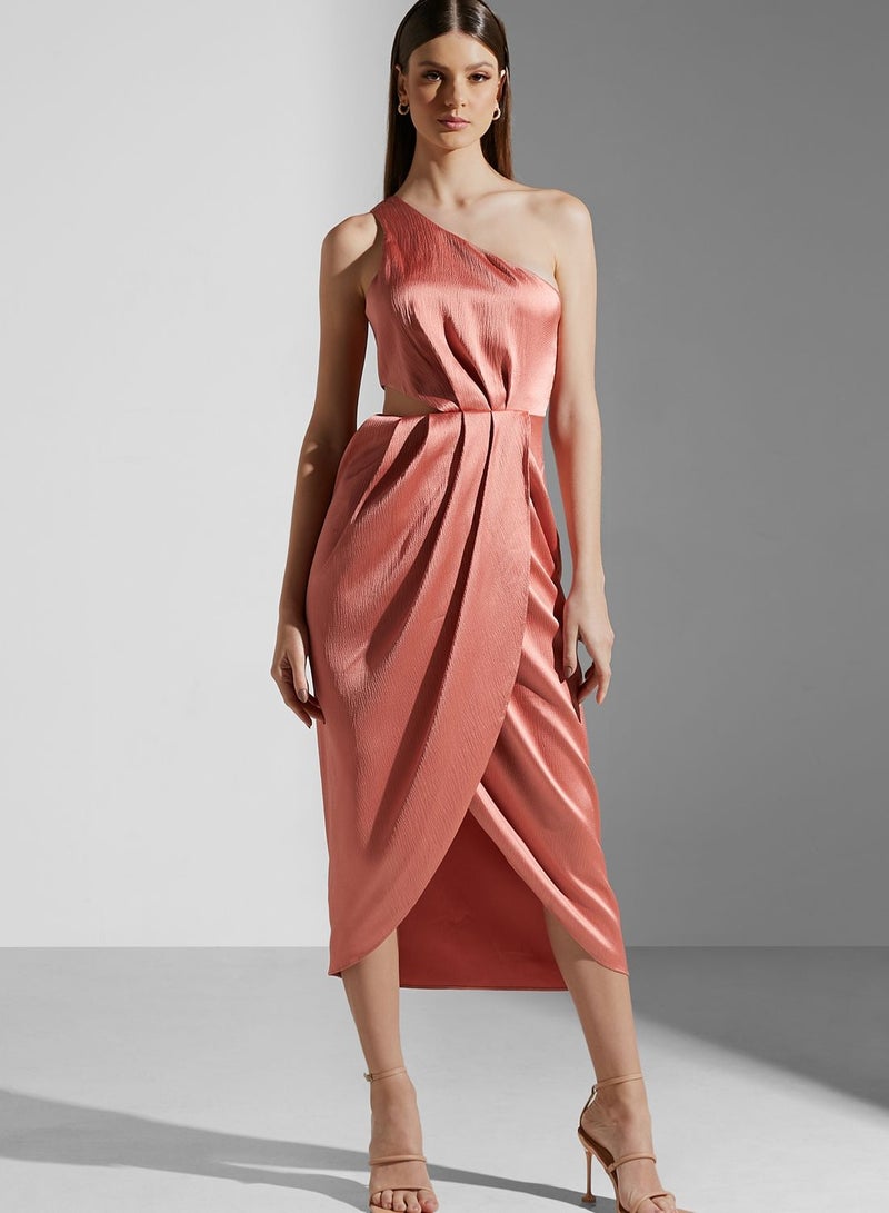 كيب سايك فستان بكتف واحد - Image 4