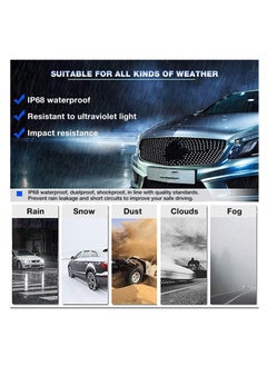 KASTWAVE 4Pcs Car LED Bulbs Combo, Fit For Cadillac Escalade 2007-2014 LED Bulbs, D1S Hid Bulb High Low Beam+9145/H10 LED Fog Light Bulbs, D1S Hid Headlights 6500K 36000LM, D1S 9145 Light Bulbs  - Image 5