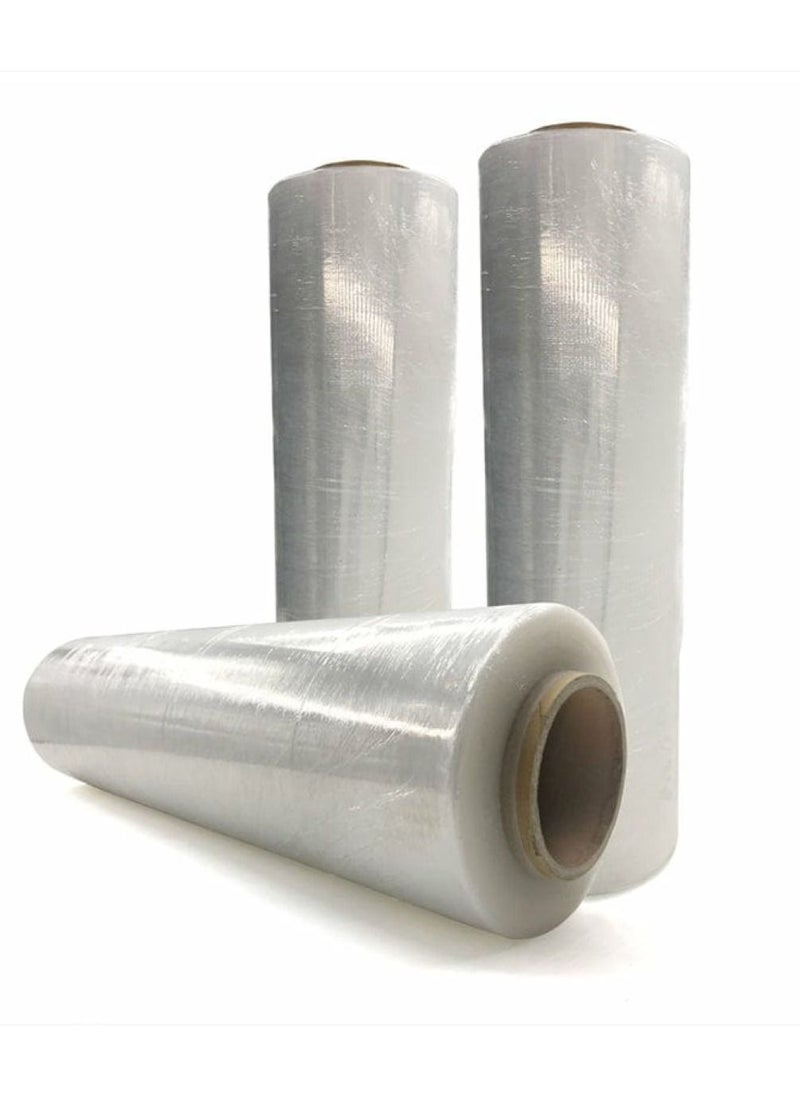Generic - 3 Piece Stretch Wrapping Film 3 Kg Roll Clear 50 Cm Length - Image 1