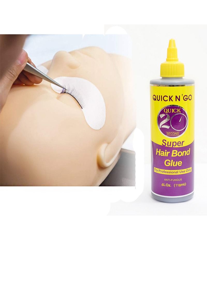 HaLunhi Antifungal Hair Gel For Wig Fixation, Strong Bond Hair Extensions Adhesive，Wig False Eyelashes Adhesive (118ml) - Image 4