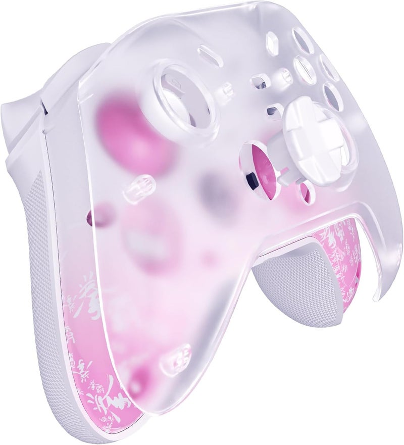 Qanba Phantom Multi-Mode Smart Wireless Controller for Windows PC and Android and iOS and TV，PC Controller With Hall-Effect Joysticks，Tri-Mode Connection (2.4G/Bluetooth/Wired) (Pink) - Image 4