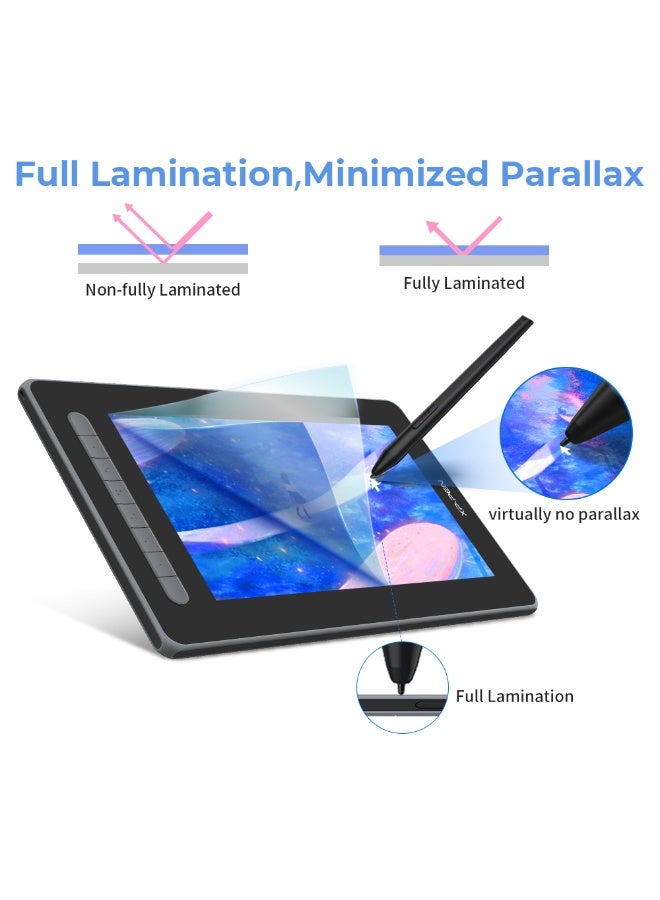 XP-PEN Drawing Tablet with Screen, 12 inch Graphics Tablets Artist 12 2nd, Digital Drawing Pad with X3 Stylus,127% sRGB Full Laminated Drawing Monitor Display for Art Design & Video Editing (Black) - Image 4