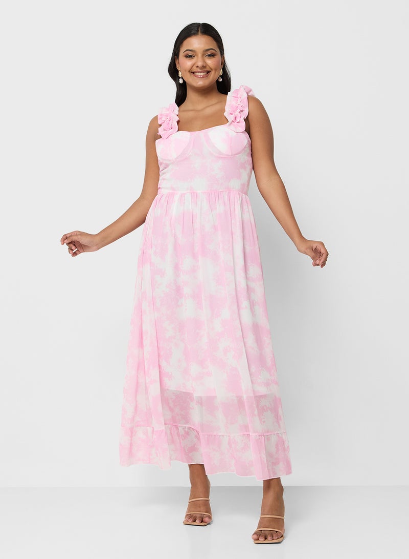 Ella Plus Floral Strap Maxi Dress - Image 1