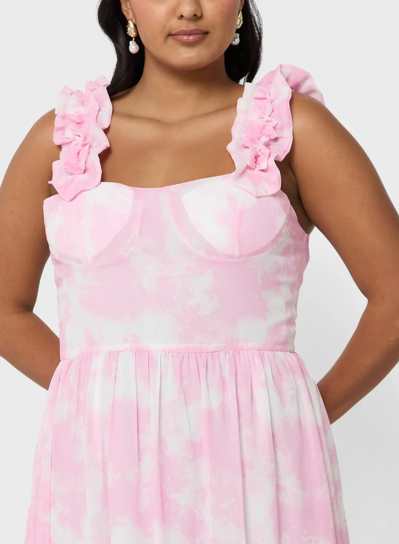 Ella Plus Floral Strap Maxi Dress