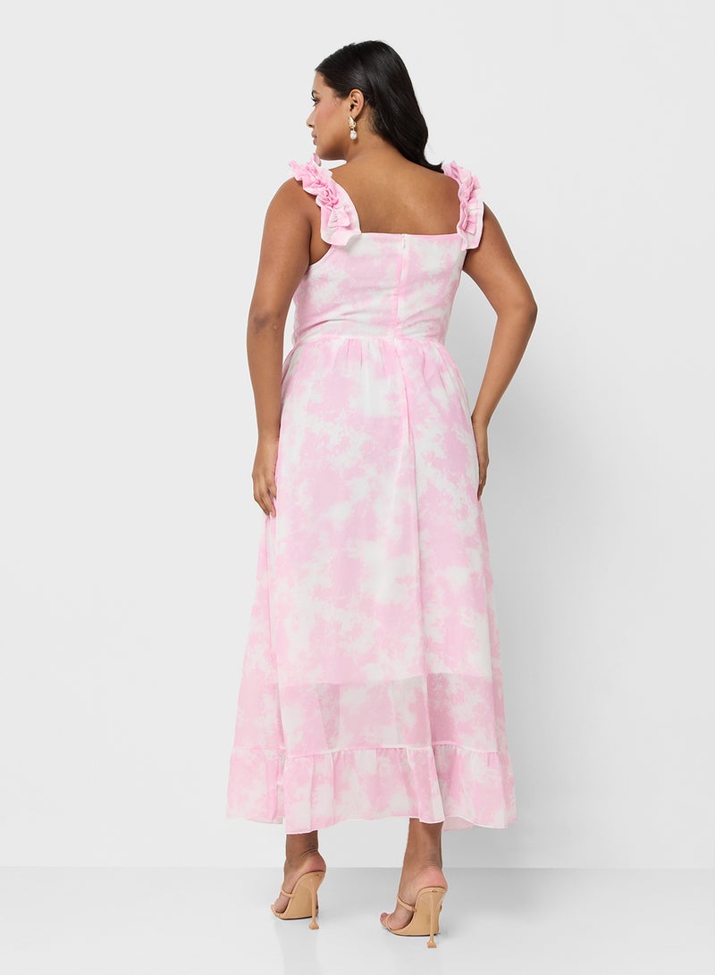Ella Plus Floral Strap Maxi Dress - Image 2