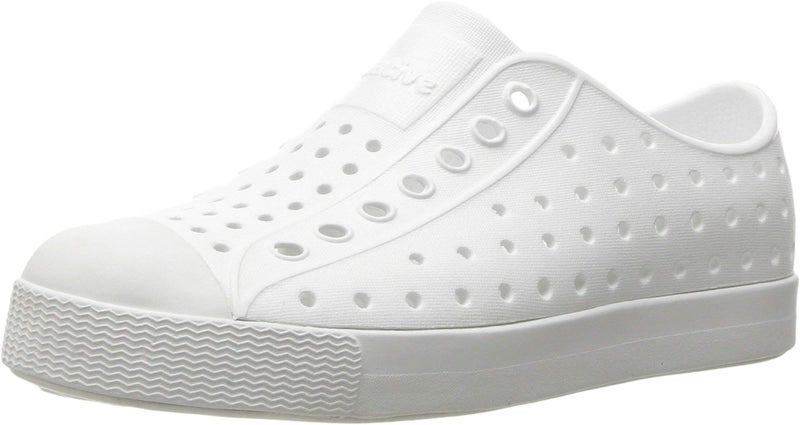 Native Shoes, Jefferson Child, Kids Lightweight Sneaker, Shell White/Shell White, 4 M US Big Kid - Image 1