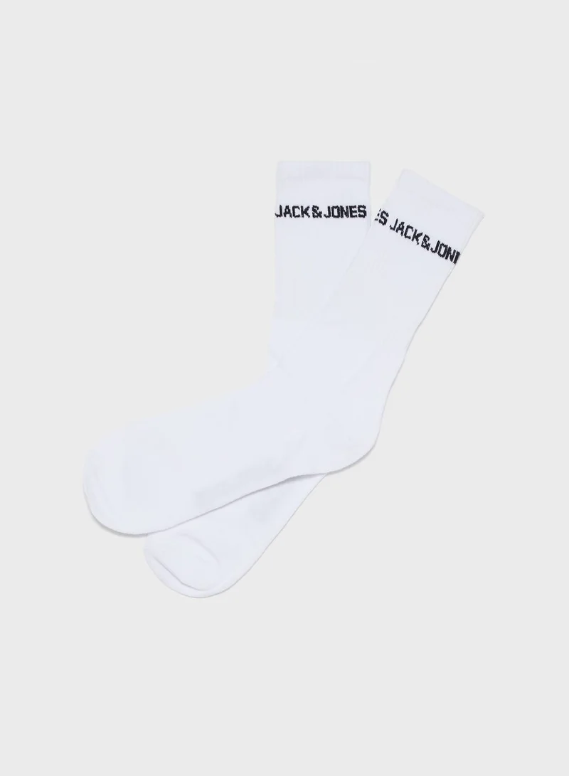 JACK & JONES 5 Pack Logo Crew Socks