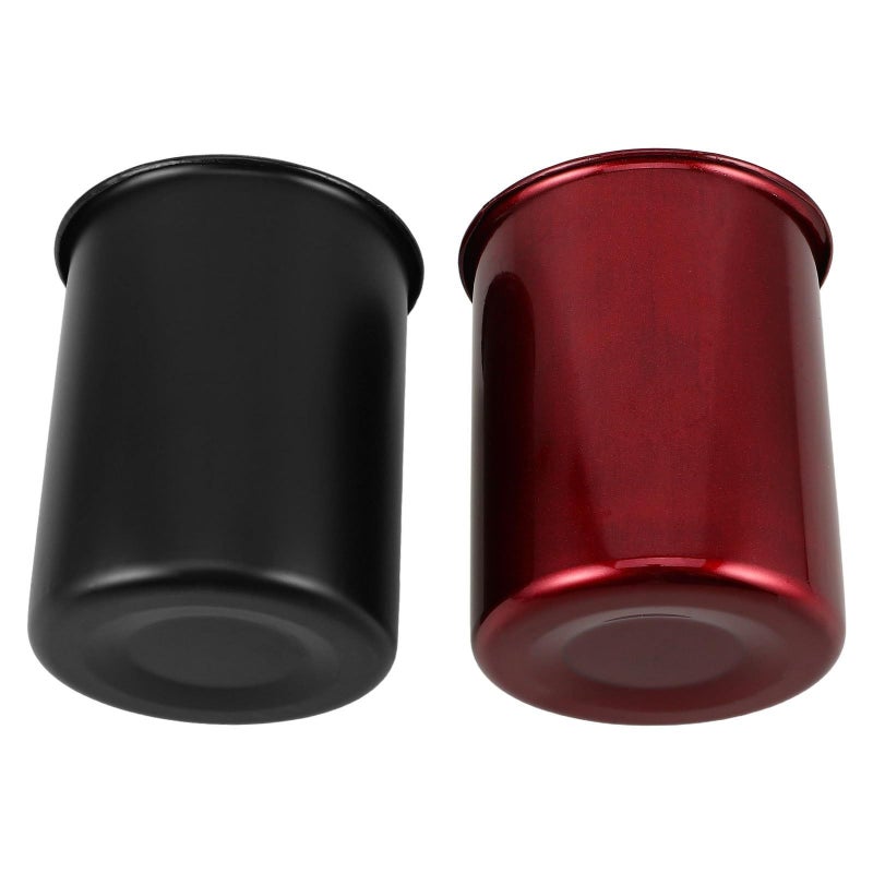 Stainless Steel Ashtray With Lid 2pcs Windproof Smokeless Outdoor Tabletop Ash Holder - Image 2
