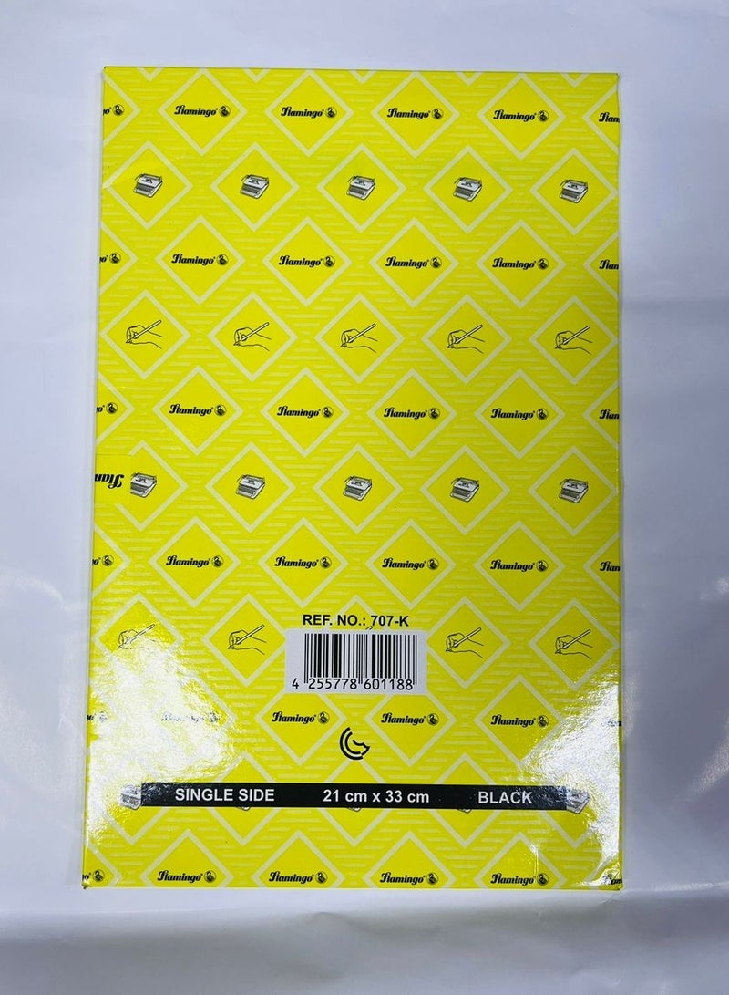 Flamingo Carbon Paper A4 Size – 100 Sheets Black - Image 1