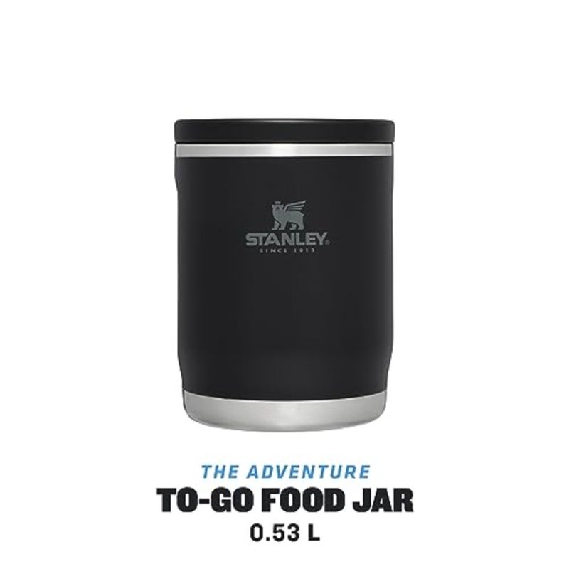 برطمان طعام Adventure To-Go سعة 0.53 لتر - 6 ساعات ساخن - 6 ساعات بارد - قارورة طعام مانعة للتسرب - فتحة واسعة سهلة التنظيف - آمنة للاستخدام في غسالة الأطباق - قارورة حساء خالية من مادة BPA - أسود - Image 2
