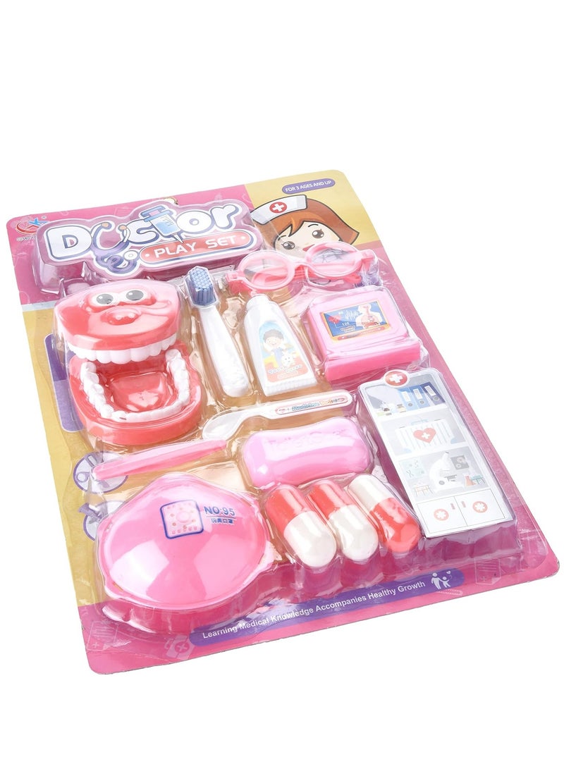 Doctor Kit For Kids, 11 Pcs Dentist Kit for Girls & Boys, Doctor Kit For Toddlers & Kids Ages 3+ - Image 2