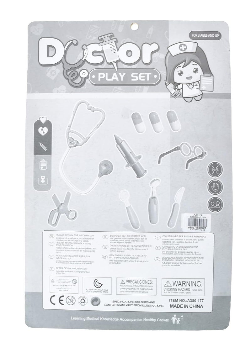 Doctor Kit For Kids, 11 Pcs Dentist Kit for Girls & Boys, Doctor Kit For Toddlers & Kids Ages 3+ - Image 3