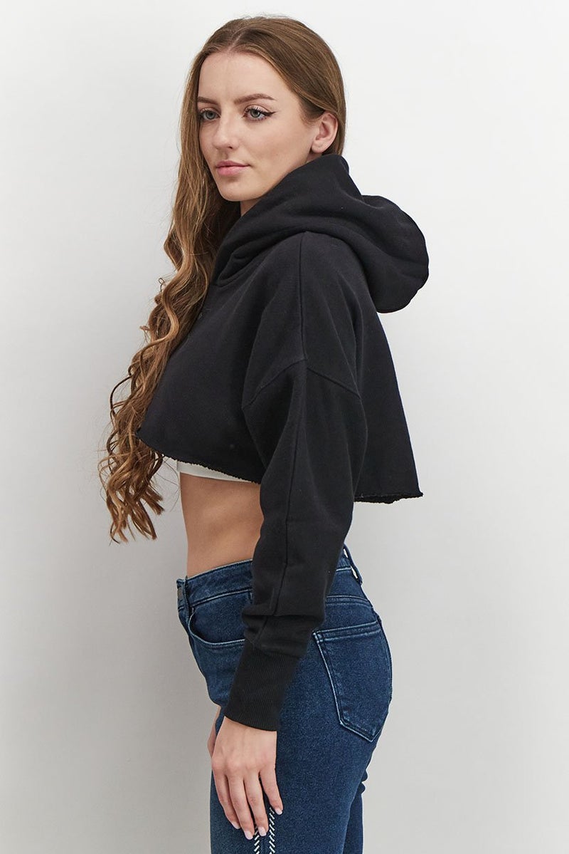 Reebok Women Regular Fit Training Crop Jacket, Black - Image 4