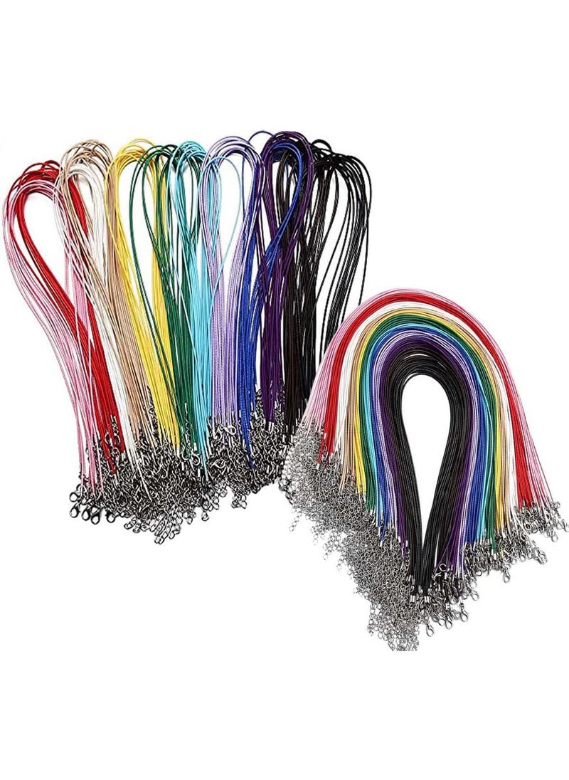 DIY Crafts DIY Crafts 5 Pcs Total Qty, Multi Color, Waxed Necklace Cord Bulk for Jewelry Making,Necklace Rope String with Clasp for DIY Bracelet Pe (5 Pcs Total Qty, Multi Color)  - Image 5