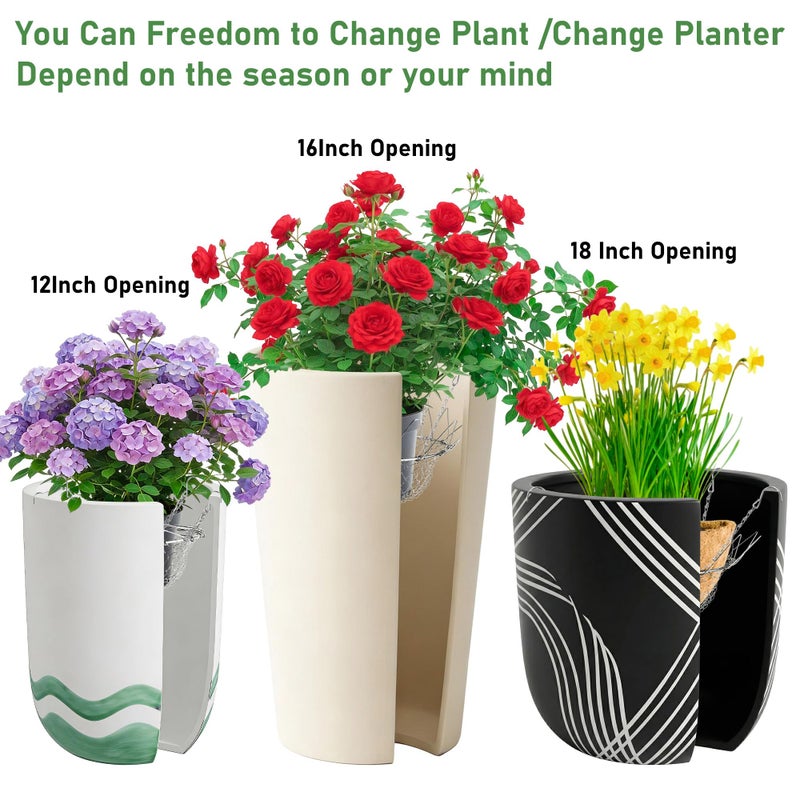 UCandy Adjustable Planter Insert for Pots Any Height,Plant Risers for Inside Pots,Fits The TOP Opening of The Flower Pot Opening 12-18" Wide,Wedding & Party Decor - Image 2