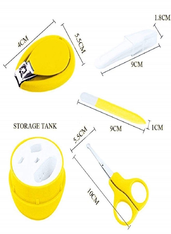 Alya The Cheeky Kidzz Baby Grooming Essential Nail Manicure Pedicure Cutter Safety Kit 4 IN 1 Combo With Cute Printed Portable Travel Protective Case For Toddlers/Infants/New Borns (0 Months+)(YELLOW BEAR) - Image 5