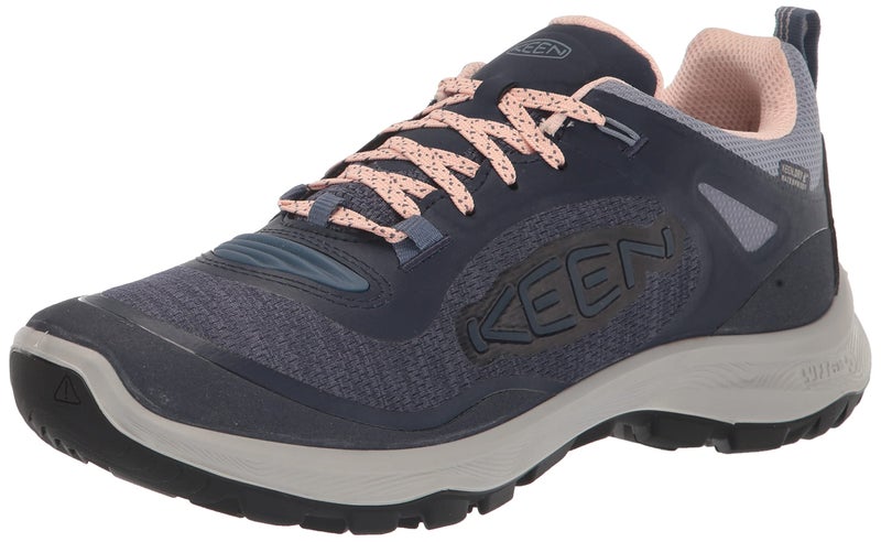 KEEN Womens Terradora Flex Low Height Waterproof Hiking Shoes Vintage IndigoPeachy 75