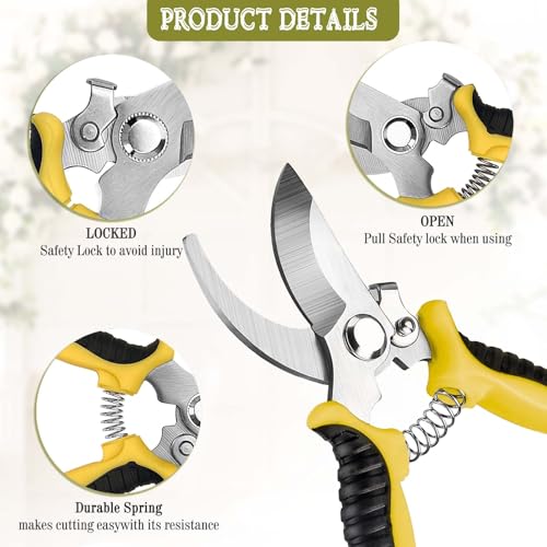 Kehail Floral Toolkit,Rose Thorn Remover Tool, Garden Pruning Shears Scissors Kit, Florist's Toolkit,Use for Florist Supplies (Toolkit) - Image 4