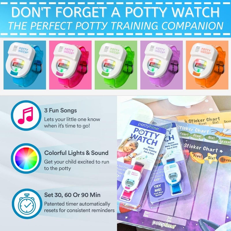 POTTY TIME Potty Watch Training Sticker Chart - Potty Training with 4-Weekly Space Themed Charts & 144 Stickers - Easy to Peel Stickers for Kids - Reward Their Efforts, Fosters Fun & Independence - Image 4