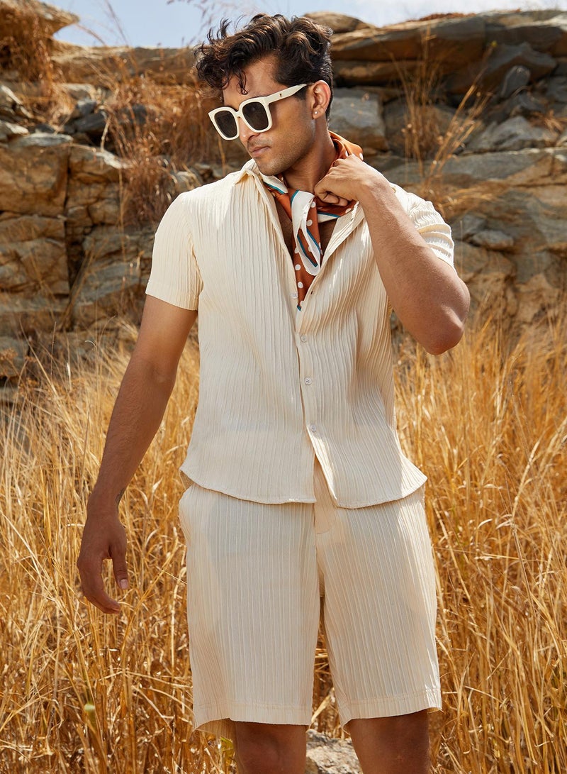 كامبوس سوترا مجموعة Co-Ord مخططة ذات تصميم ذاتي  - Image 5