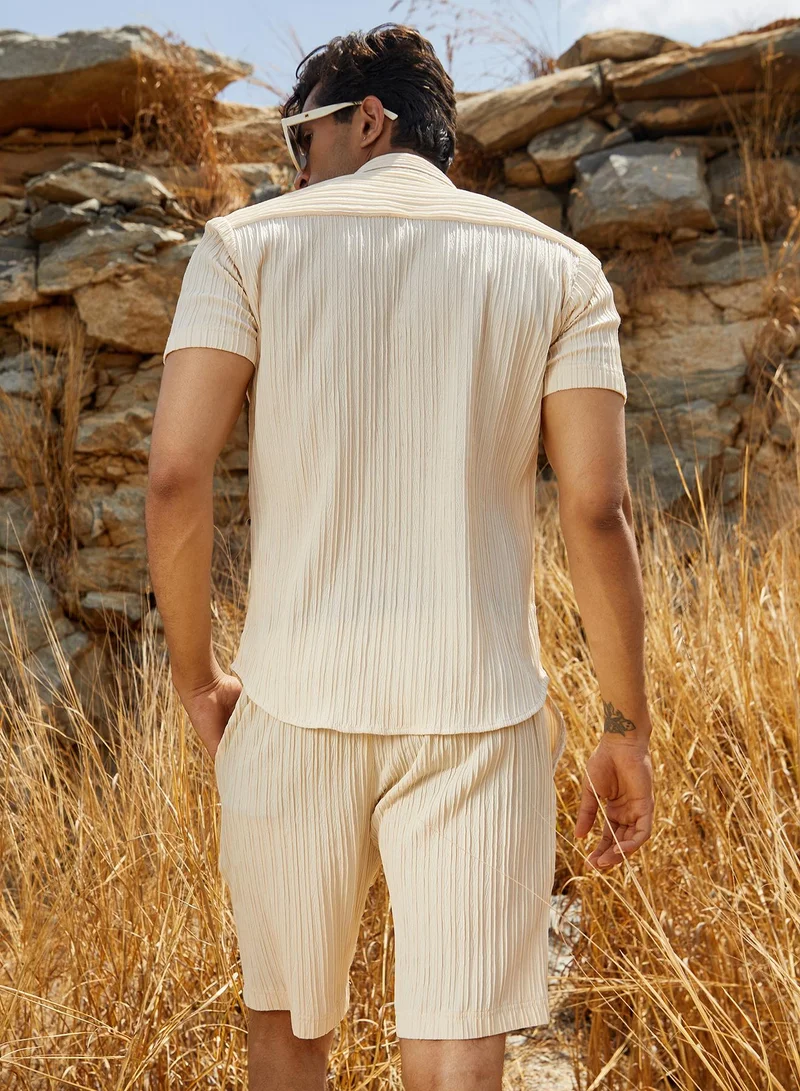 كامبوس سوترا مجموعة Co-Ord مخططة ذات تصميم ذاتي