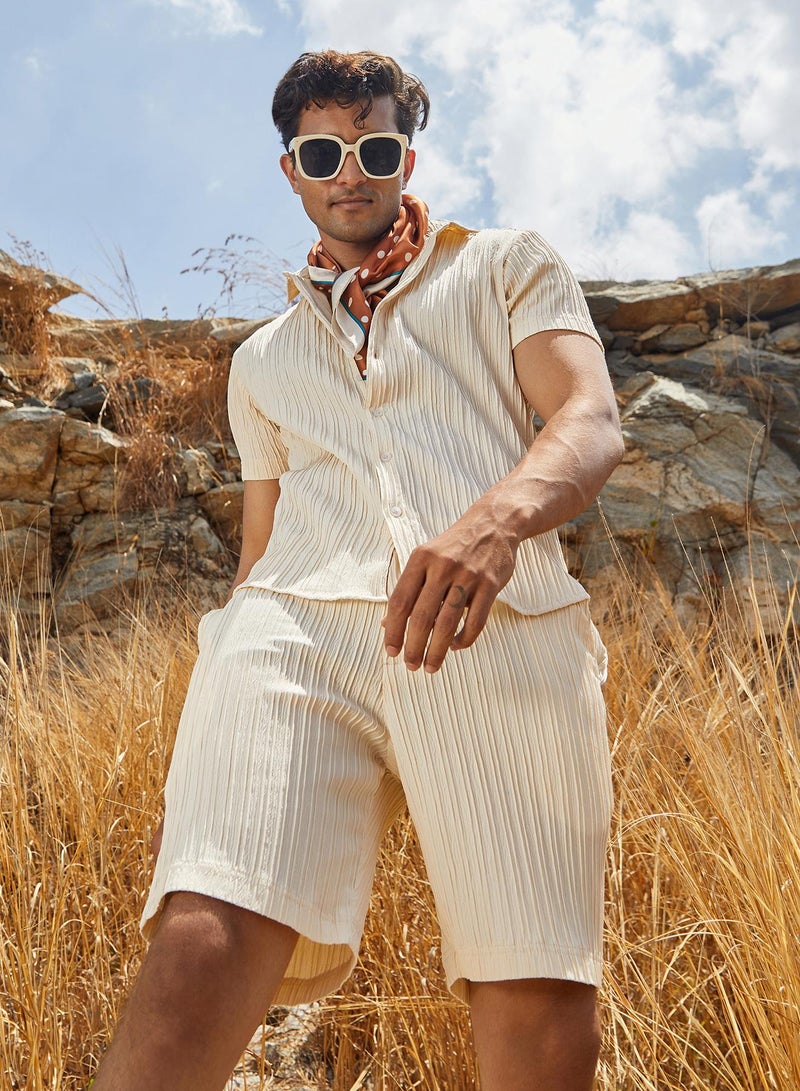 كامبوس سوترا مجموعة Co-Ord مخططة ذات تصميم ذاتي  - Image 2