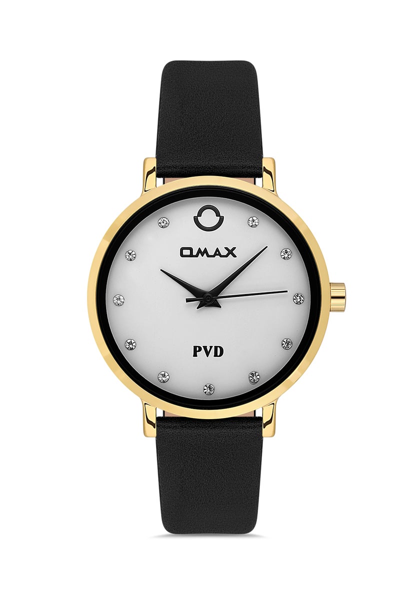 OMAX Women’s Wrist-Watch | Analog | Leather Strap | Elegant Design - Image 1