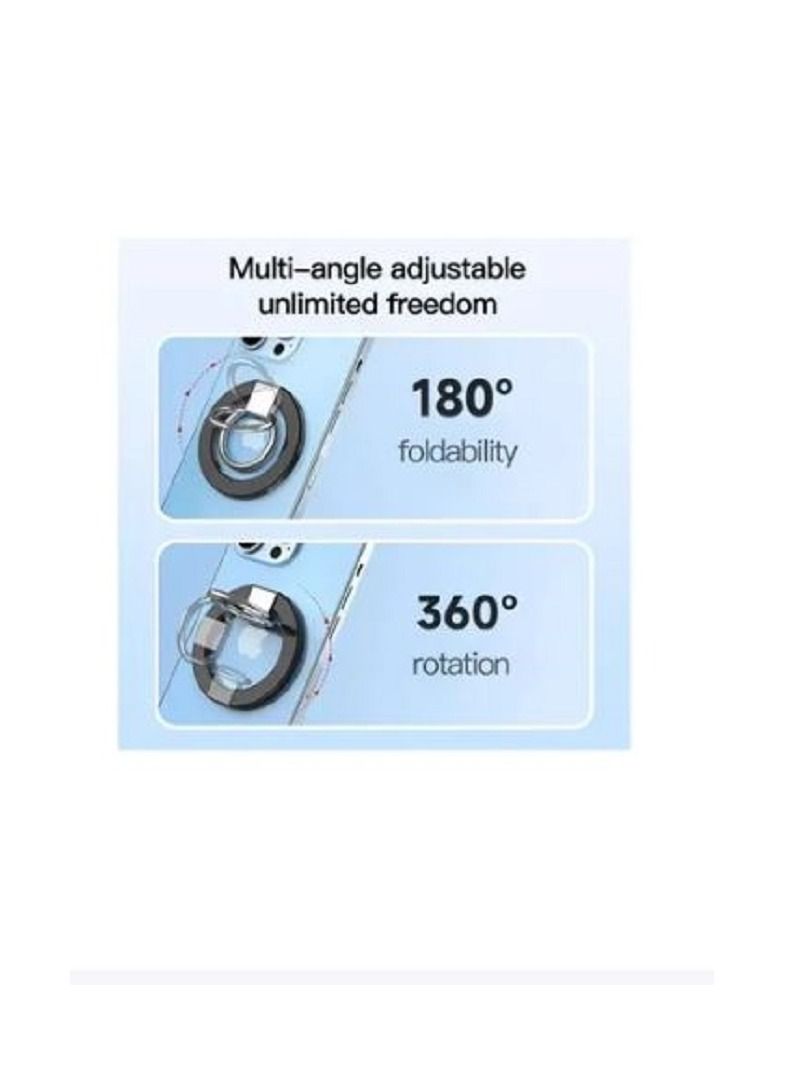 S-TOP Enhance your phone experience with the Magnetic Phone Grip 610 Round in a sleek white color. Enjoy a secure hold and stylish design that elevates both function and aesthetics! - Image 3