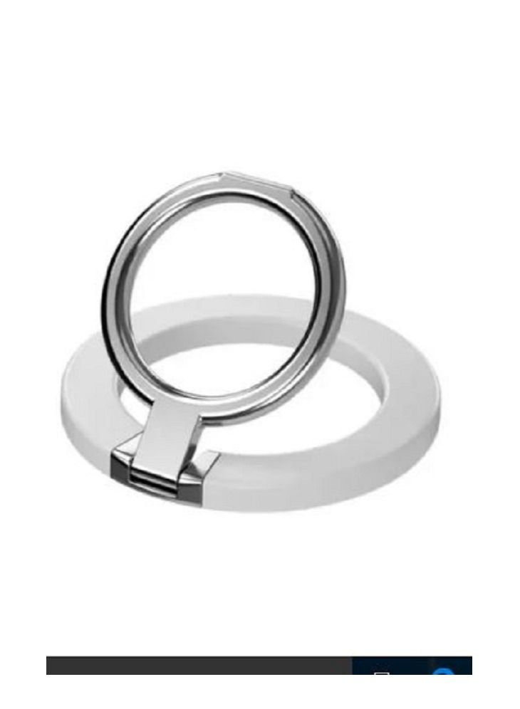 S-TOP Enhance your phone experience with the Magnetic Phone Grip 610 Round in a sleek white color. Enjoy a secure hold and stylish design that elevates both function and aesthetics! - Image 1