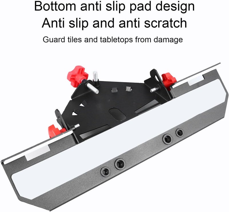 ZJchao 45-Degree Ceramic Tile Chamfering Machine Tool Compatible with 115mm & 125mm Angle Grinders for Stone, Porcelain, and Floor Tile Beveling (Red Screw & Nut) - Image 5