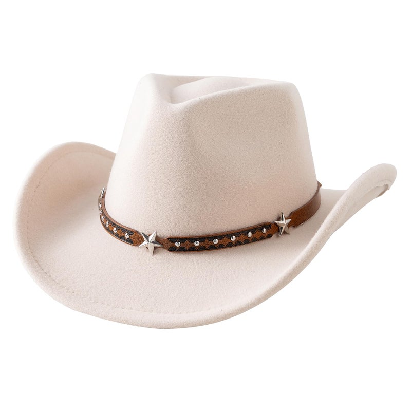 Jastore Toddler Baby Cowboy Hat Infant Baby Boys Girl Cowgirl Hats Kids Western Cowboy Hat (US, Age, 18 Months, 4 Years, Beige) - Image 1